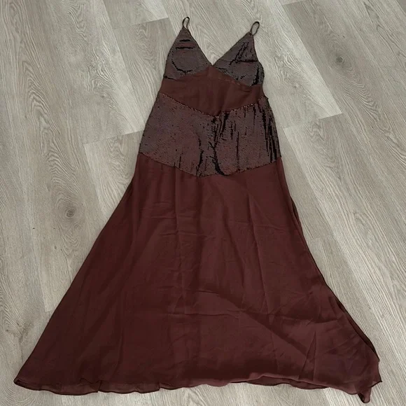 NWT WeWoreWhat Sheer Panel Maxi Dress - Picture 4 of 7